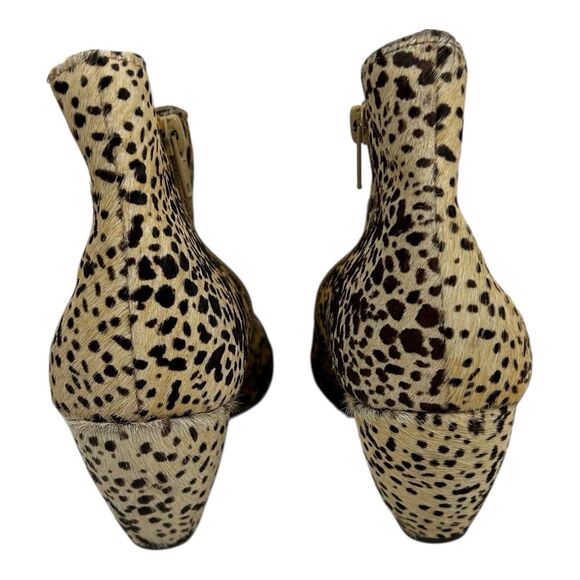 Matisse Nugent Leopard Calf Hair Leather Ankle Boots Booties Sz 7.5 Brown Ombre - Picture 5 of 16